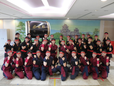 36.熊本市立必由館高等学校 和太鼓部(くまもとしりつひつゆうかんこうとうがっこう わだいこぶ)